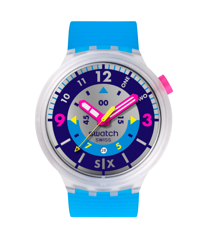 ساعت سواچ مدل SWATCH NEON HIELO (SB01K400) ساعت سواچ مدل SWATCH NEON HIELO (SB01K400)