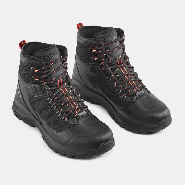 بوت مردانه طبیعتگردی و برف Decathlon MH500 Mid – مشکی قرمز بوت مردانه طبیعتگردی و برف Decathlon MH500 Mid – مشکی قرمز - تصویر 5