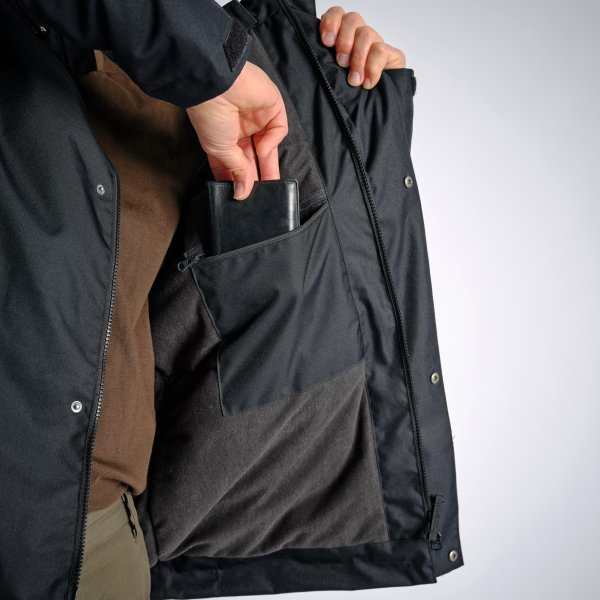 کاپشن زمستانی مردانه برند دکتلون SOLOGNAC – مقاوم تا منفی 10 °C - مشکی کاپشن زمستانی مردانه برند دکتلون SOLOGNAC – مقاوم تا منفی 10 °C - مشکی - Image 11