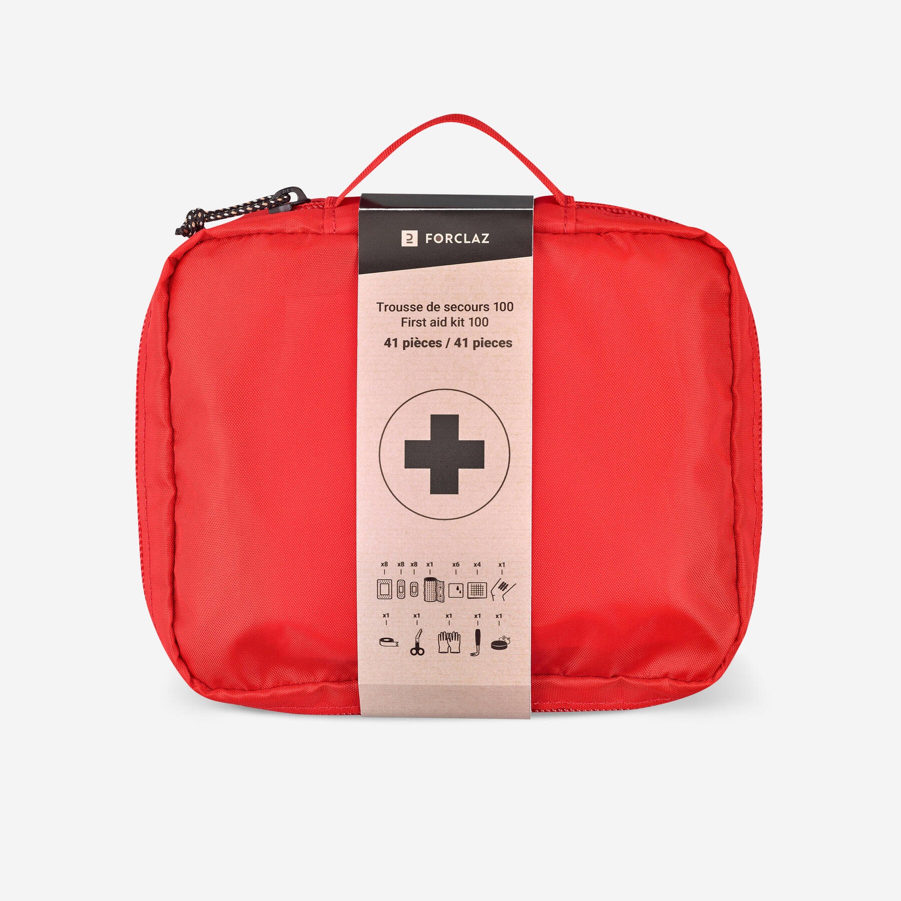 کیف کمک های اولیه دکتلون - FORCLAZ First Aid Kit - چهل و یک قطعه کیف کمک های اولیه دکتلون - FORCLAZ First Aid Kit - چهل و یک قطعه