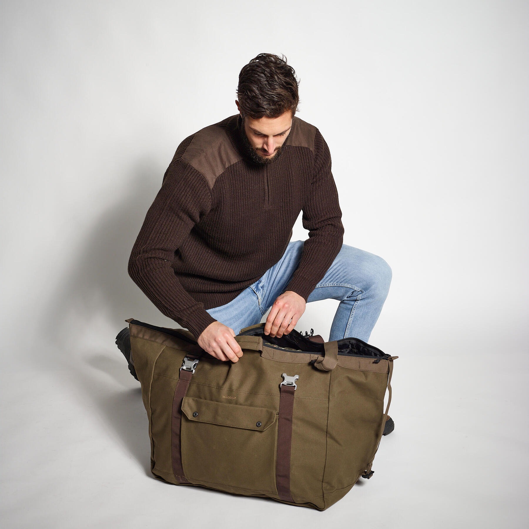 ساک دستی دکتلون سولوگناک - SOLOGNAC Carrying Bag 80 L - سبز ساک دستی دکتلون سولوگناک - SOLOGNAC Carrying Bag 80 L - سبز - تصویر 10