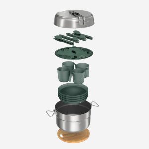 ست کمپ و کوه نوردی 25 پارچه کچوا - Quechua Outdoor Dining Set - چهارنفره
