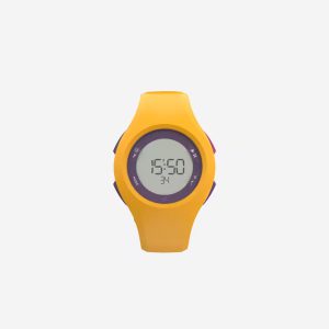 ساعت دیجیتال ضد آب دکتلون DECATHLON W200 M - زرد و بنفش