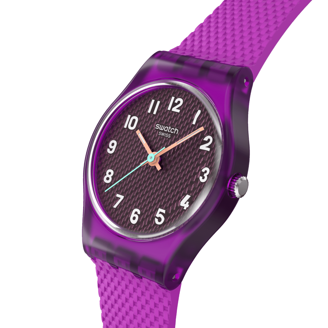 ساعت سواچ مدل (SWATCH MAGENTA WEAVE (LL122 ساعت سواچ مدل (SWATCH MAGENTA WEAVE (LL122 - Image 2