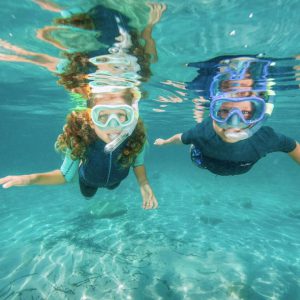 اسنورکل بچگانه دکتلون – DECATHLON Translucent 100 – سبز