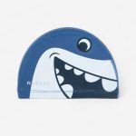 کلاه شنا پارچه‌ای بچگانه دکتلون نابایجی - DECATHLON Shark Printed - سایز S - طرح کوسه