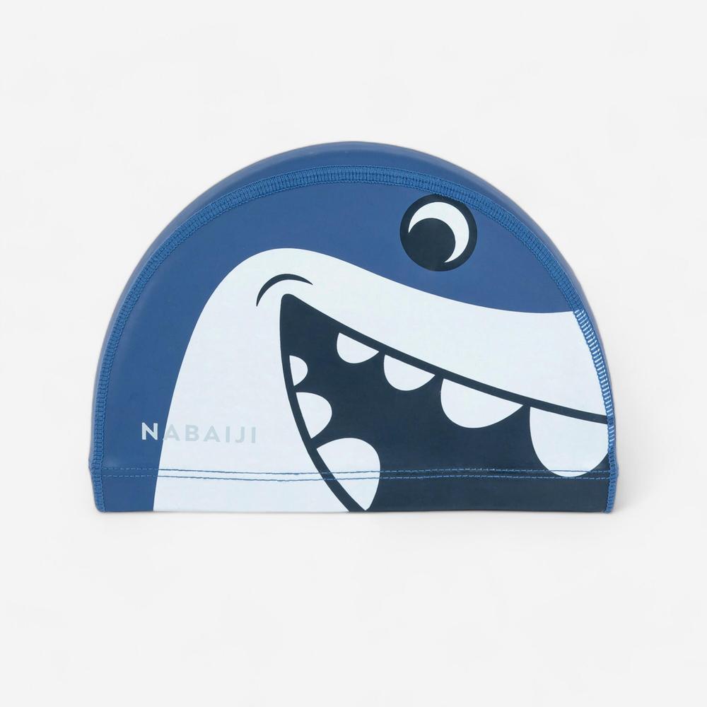 کلاه شنا پارچهای بچگانه دکتلون نابایجی - DECATHLON Shark Printed - سایز S - طرح کوسه کلاه شنا پارچهای بچگانه دکتلون نابایجی - DECATHLON Shark Printed - سایز S - طرح کوسه