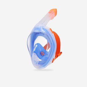 ماسک غواصی بزرگسال دکتلون - DECATHLON EASYBREATH - آبی/نارنجی