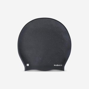 کلاه شنا سیلیکونی مخصوص موهای بلند دکتلون - DECATHLON Standard Size - مشکی
