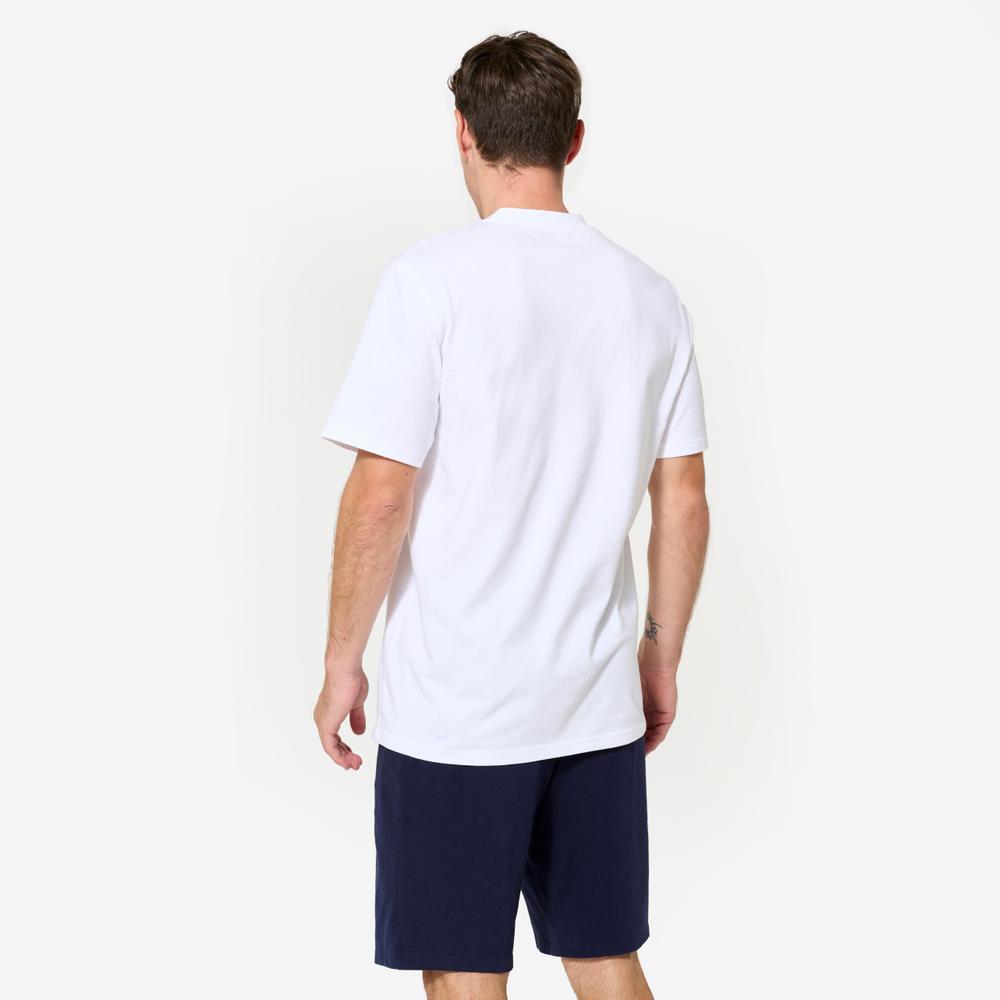 تیشرت ورزشی مردانه با برش ساده - سبز خاکی - فیتنس تیشرت ورزشی مردانه با برش ساده - سبز خاکی - فیتنس - Image 4