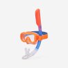 ماسک و اسنورکل بچگانه دکتلون - DECATHLON Comfort 100 - نارنجی/آبی