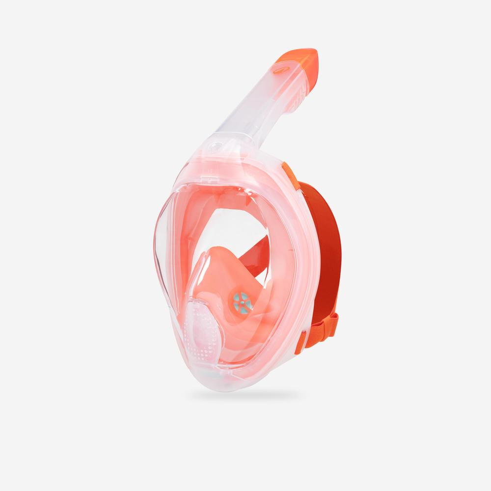 ماسک غواصی بزرگسال دکتلون - DECATHLON EASYBREATH - سفید/نارنجی ماسک غواصی بزرگسال دکتلون - DECATHLON EASYBREATH - سفید/نارنجی