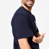 تیشرت ورزشی مردانه با برش ساده - سبز خاکی - فیتنس - Image 6