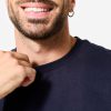تیشرت ورزشی مردانه با برش ساده - سبز خاکی - فیتنس - Image 5