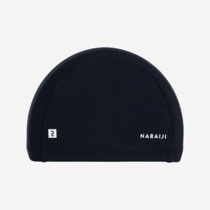 کلاه شنا پارچه‌ای بزرگسال نابایجی دکتلون - DECATHLON Fabric Pool Cap - سایز S - مشکی