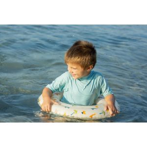 تی‌شرت بچگانه دارای محافظ UV دکتلون-DECATHLON Baby UV Protection-آبی روشن