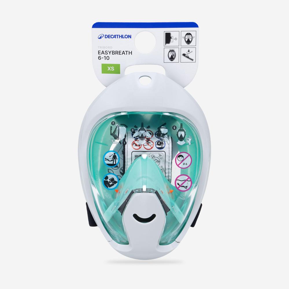 ماسک غواصی بچگانه دکتلون - DECATHLON Easybreath XS - سفید/سبز ماسک غواصی بچگانه دکتلون - DECATHLON Easybreath XS - سفید/سبز - Image 10