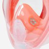 ماسک غواصی بزرگسال دکتلون - DECATHLON EASYBREATH - سفید/نارنجی - Image 5
