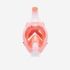 ماسک غواصی بزرگسال دکتلون - DECATHLON EASYBREATH - سفید/نارنجی - Image 3