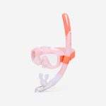 ماسک و اسنورکل بزرگسال دکتلون - DECATHLON Snorkel Mask Set 100 - صورتی