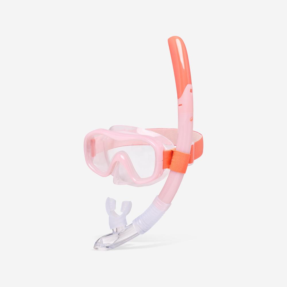 ماسک و اسنورکل بزرگسال دکتلون - DECATHLON Snorkel Mask Set 100 - صورتی ماسک و اسنورکل بزرگسال دکتلون - DECATHLON Snorkel Mask Set 100 - صورتی
