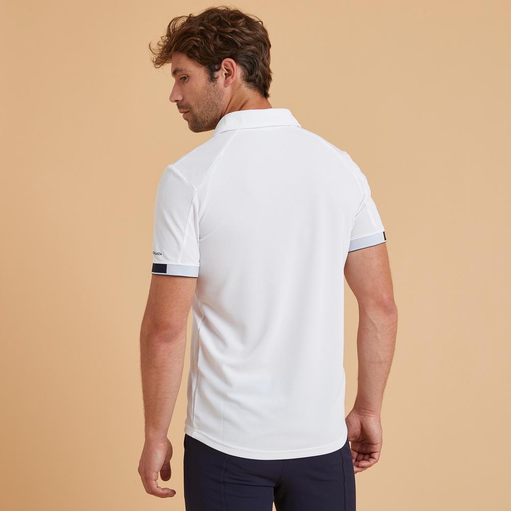 پولو شرت سوارکاری مردانه دکتلون Fouganza Polo Shirt - سفید پولو شرت سوارکاری مردانه دکتلون Fouganza Polo Shirt - سفید - Image 5