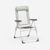 صندلی کمپینگ تاشو دکتلون کچوا Quechua Comfortable 110kg - طوسی