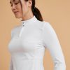 پولوشرت آستین بلند سوارکاری زنانه دکتلون FOUGANZA 500 Polo Long - سفید - تصویر 5