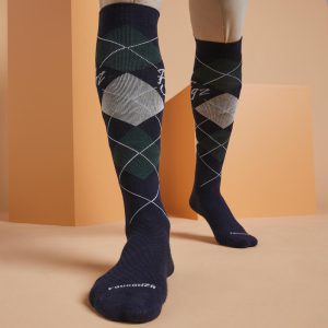جوراب سوارکاری بزرگسال دکتلون – FOUGANZA Adult Riding Socks 500 – طرح سبز