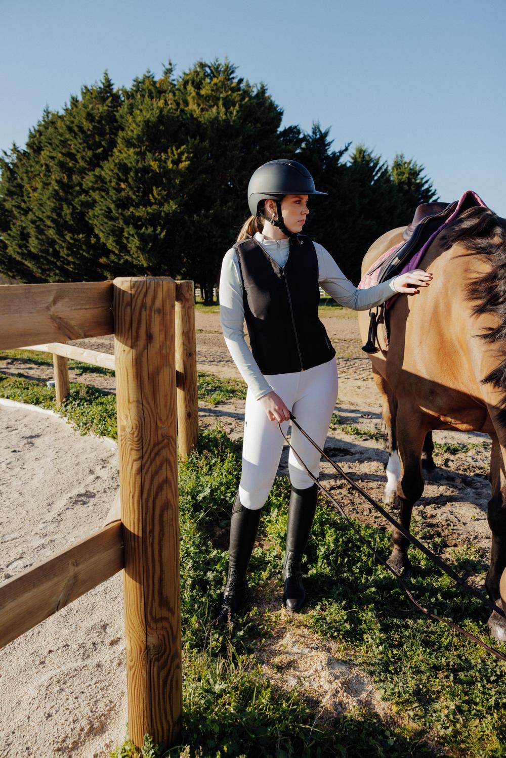 لگ سوارکاری زنانه دکتلون FOUGANZA 500 Riding Leggings - سفید لگ سوارکاری زنانه دکتلون FOUGANZA 500 Riding Leggings - سفید - Image 9
