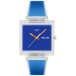 ساعت سواچ مدل (SWATCH WHAT IF... SEE THRU BLUE? (SO38K701