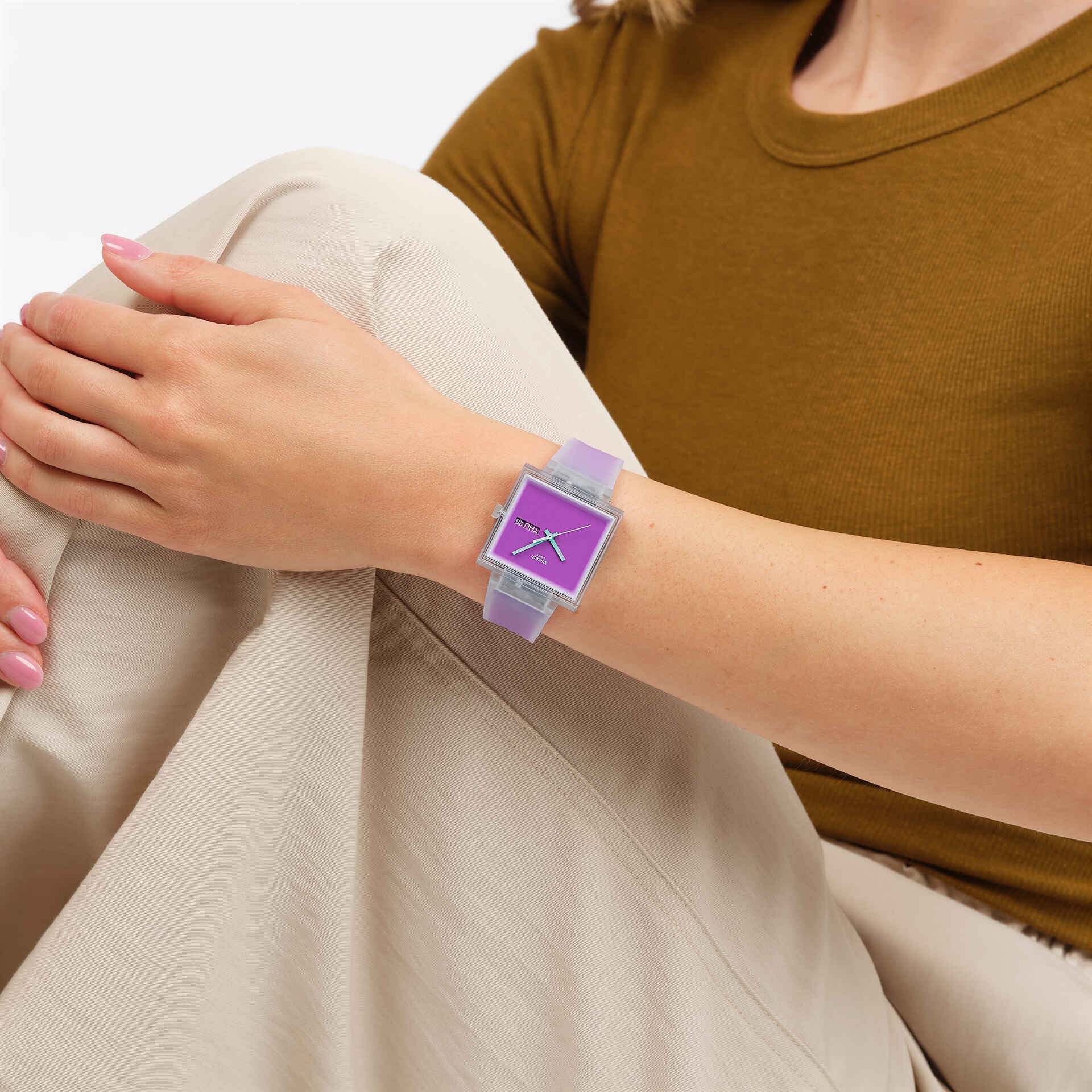 ساعت سواچ مدل (SWATCH WHAT IF... SEE THRU MAGENTA? (SO38K705 ساعت سواچ مدل (SWATCH WHAT IF... SEE THRU MAGENTA? (SO38K705 - تصویر 5