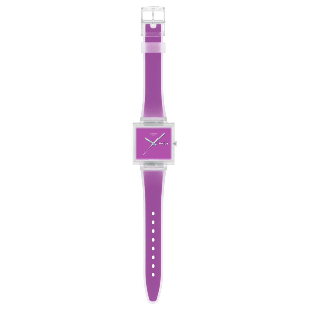 ساعت سواچ مدل (SWATCH WHAT IF... SEE THRU MAGENTA? (SO38K705 ساعت سواچ مدل (SWATCH WHAT IF... SEE THRU MAGENTA? (SO38K705 - تصویر 3