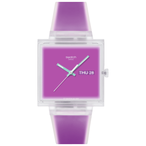 ساعت سواچ مدل (SWATCH WHAT IF... SEE THRU MAGENTA? (SO38K705
