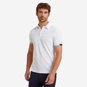 پولو شرت سوارکاری مردانه دکتلون Fouganza Polo Shirt - سفید