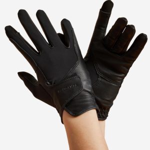 دستکش سوارکاری بزرگسال دکتلون - Fouganza Adult Riding Gloves - مشکی دستکش سوارکاری بزرگسال دکتلون - Fouganza Adult Riding Gloves - مشکی