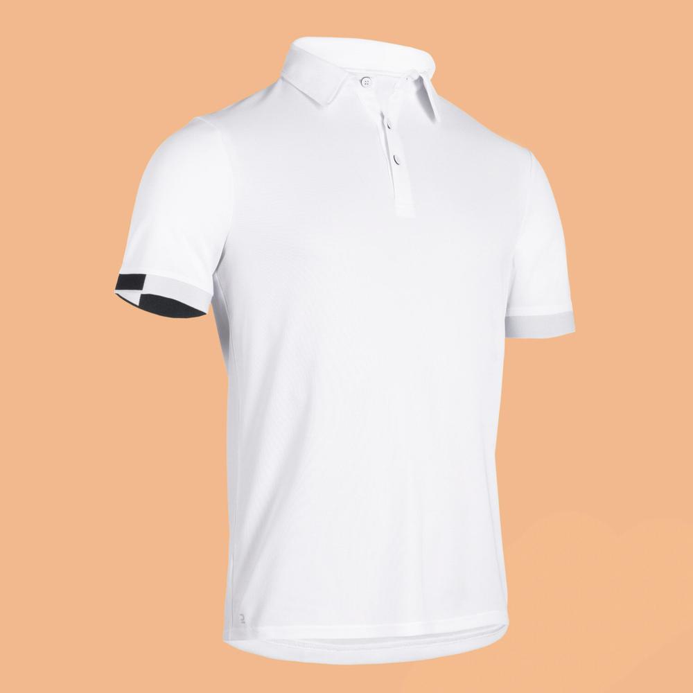 پولو شرت سوارکاری مردانه دکتلون Fouganza Polo Shirt - سفید پولو شرت سوارکاری مردانه دکتلون Fouganza Polo Shirt - سفید - Image 7