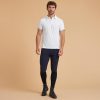 پولو شرت سوارکاری مردانه دکتلون Fouganza Polo Shirt - سفید - تصویر 2