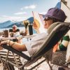 صندلی کمپینگ تاشو دکتلون کچوا Quechua Comfortable 110kg - طوسی - Image 3