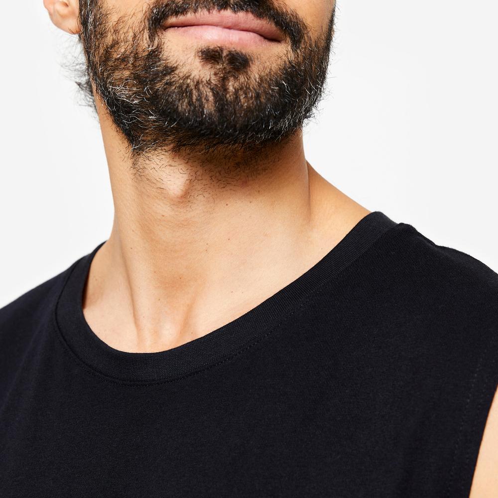 تاپ ورزشی مردانه دکتلون - Domyos Fitness 500 - مشکی تاپ ورزشی مردانه دکتلون - Domyos Fitness 500 - مشکی - Image 3