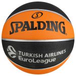 توپ بسکتبال اسپالدینگ - Spalding TF150 Varsity Euroleague Rubber No 5 - نارنجی