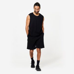 تاپ ورزشی مردانه دکتلون – Domyos Fitness 500 – مشکی