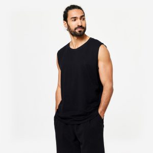 تاپ ورزشی مردانه دکتلون - Domyos Fitness 500 - مشکی تاپ ورزشی مردانه دکتلون - Domyos Fitness 500 - مشکی
