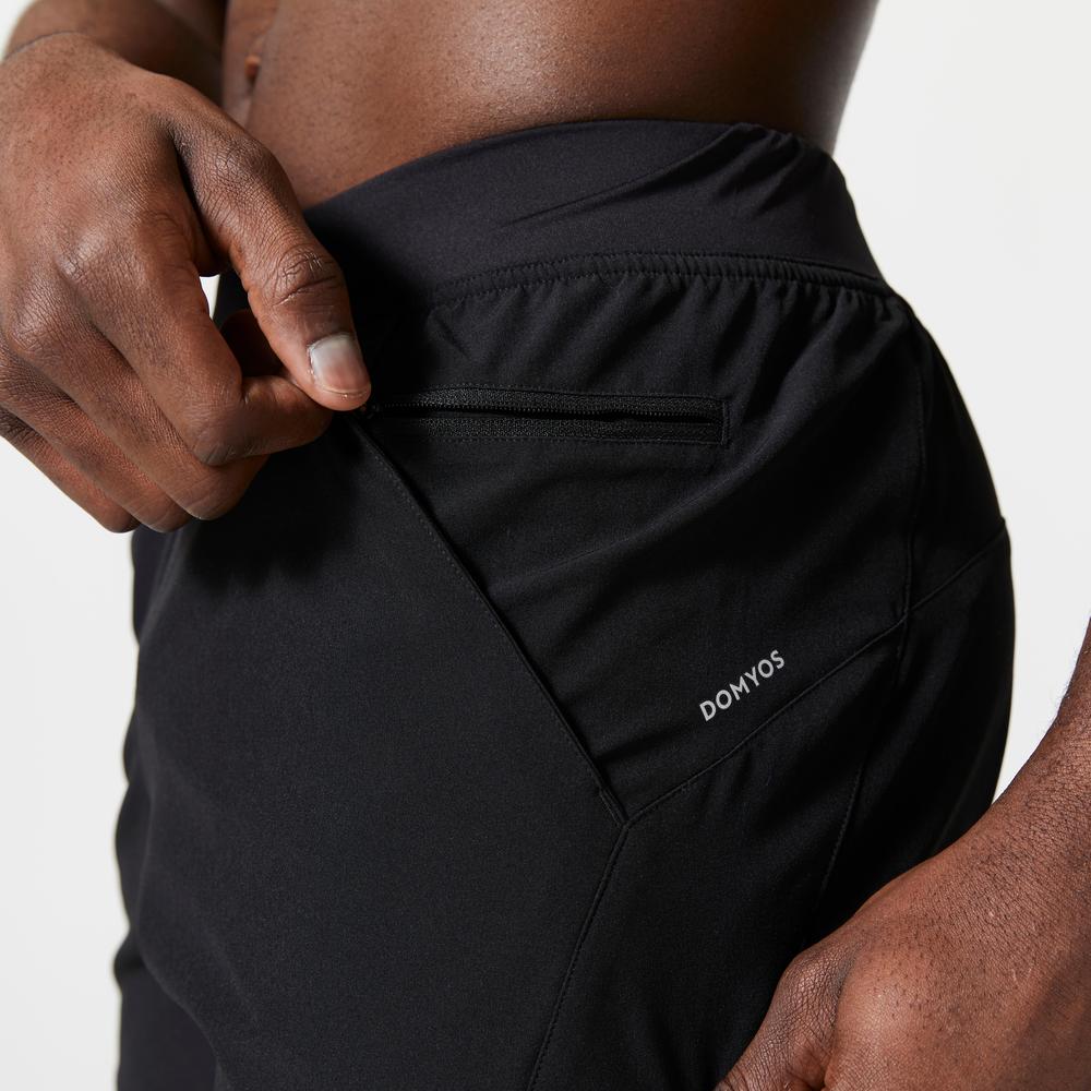 شورت ورزشی مردانه دکتلون - Domyos 2-in-1 Sports Shorts 500 - مشکی شورت ورزشی مردانه دکتلون - Domyos 2-in-1 Sports Shorts 500 - مشکی - Image 4