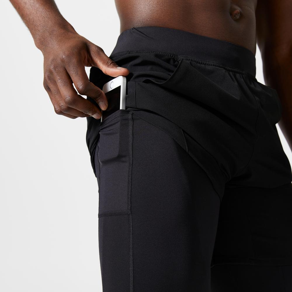 شورت ورزشی مردانه دکتلون - Domyos 2-in-1 Sports Shorts 500 - مشکی شورت ورزشی مردانه دکتلون - Domyos 2-in-1 Sports Shorts 500 - مشکی - Image 5