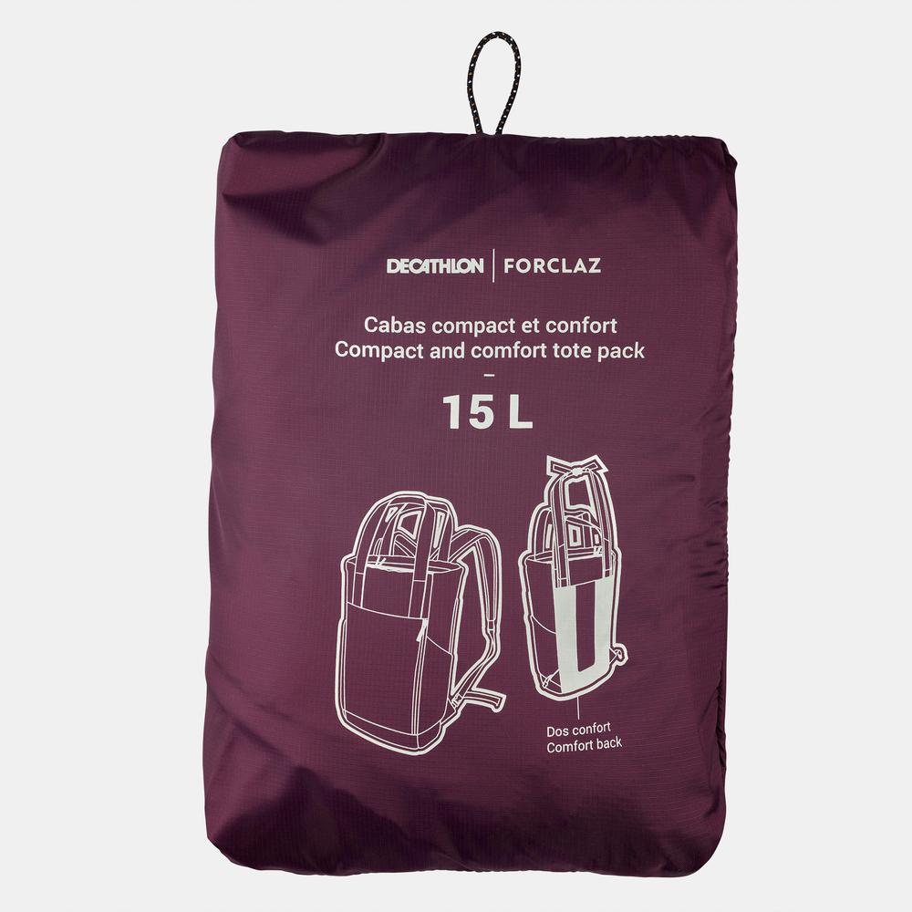 کیف سفر دکتلون - DECATHLON Travel Bag - 2 in 1 15L - بنفش کیف سفر دکتلون - DECATHLON Travel Bag - 2 in 1 15L - بنفش - Image 7