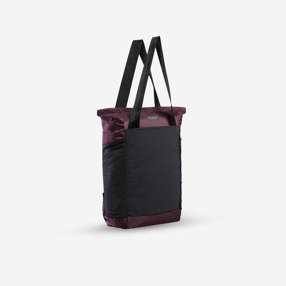 کیف سفر دکتلون - DECATHLON Travel Bag - 2 in 1 15L - بنفش کیف سفر دکتلون - DECATHLON Travel Bag - 2 in 1 15L - بنفش