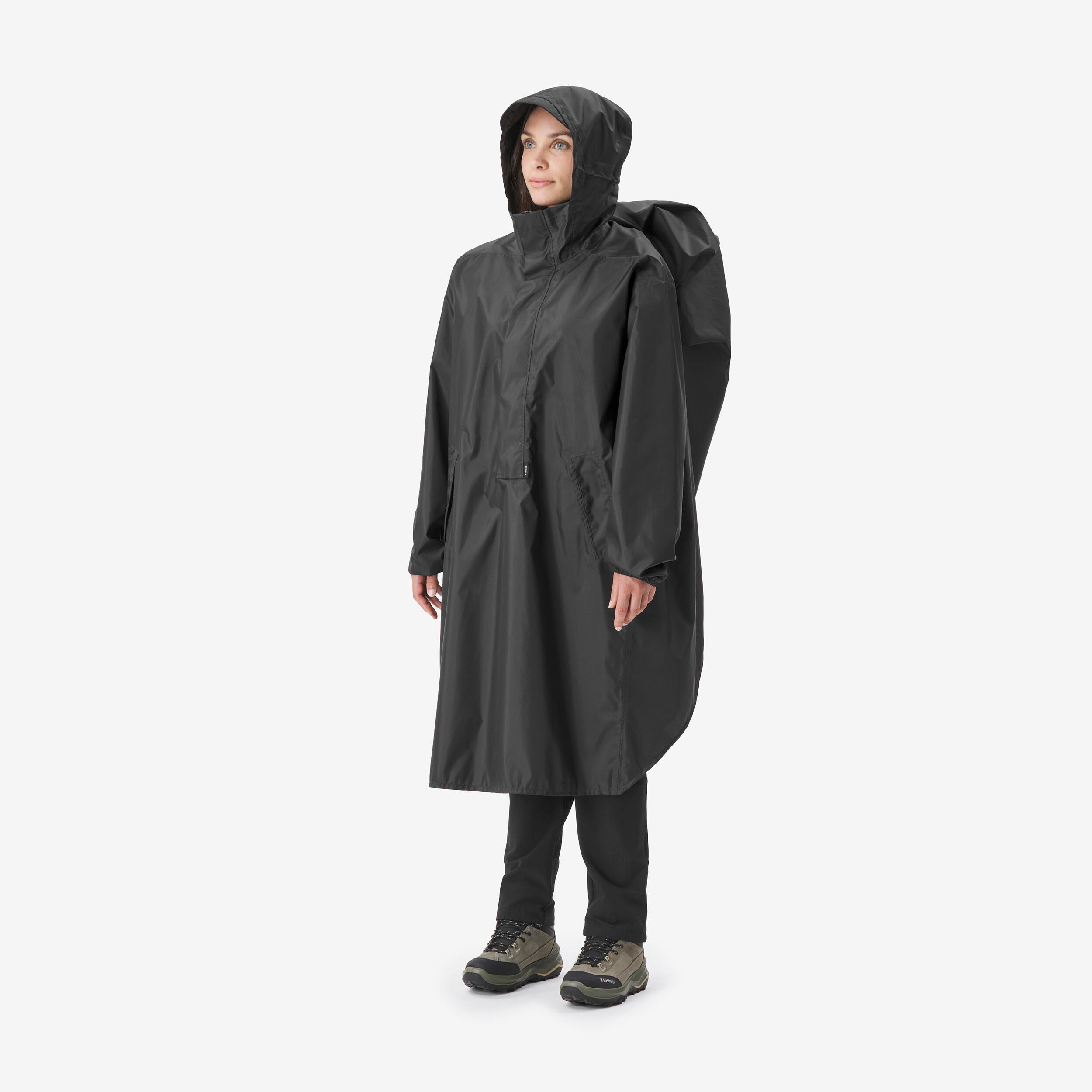 پانچو بارانی زنانه Decathlon MT500 – مشکی پانچو بارانی زنانه Decathlon MT500 – مشکی - تصویر 2