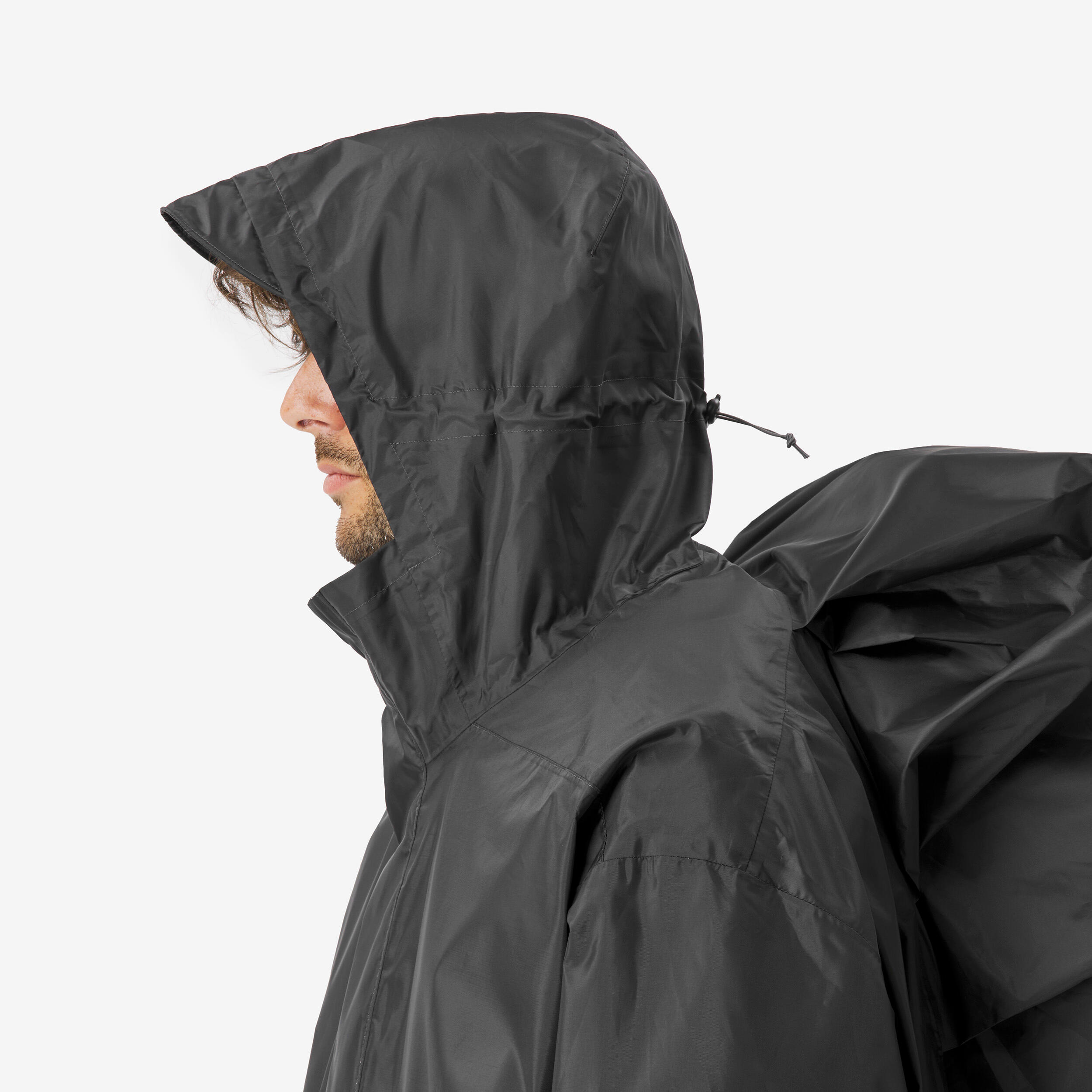 پانچو بارانی زنانه Decathlon MT500 – مشکی پانچو بارانی زنانه Decathlon MT500 – مشکی - تصویر 3