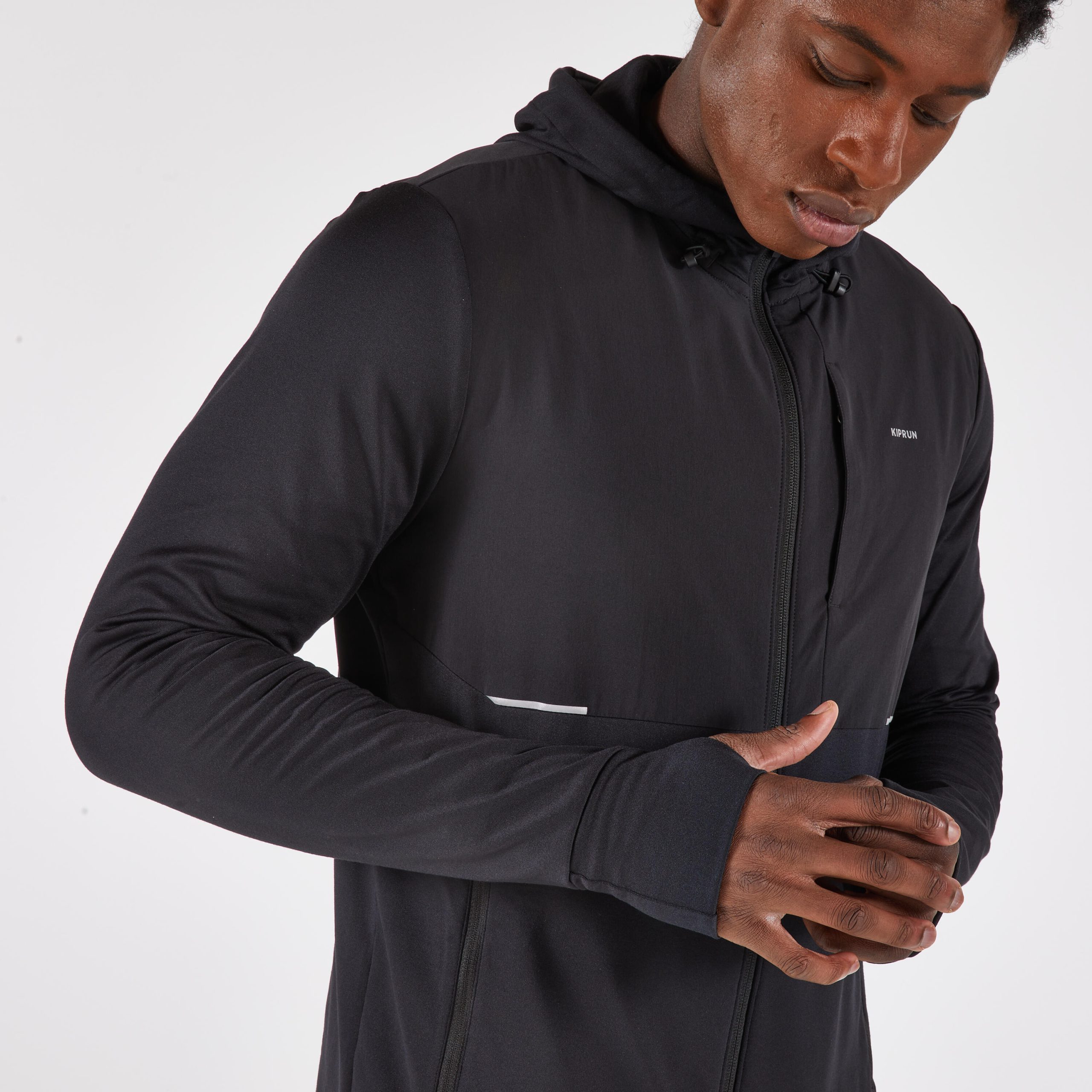 بارانی دویدن مردانه Decathlon KIPRUN Run 100 Warm – مشکی بارانی دویدن مردانه Decathlon KIPRUN Run 100 Warm – مشکی - تصویر 6
